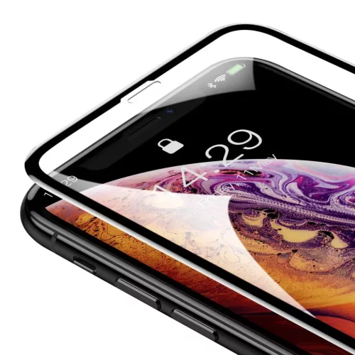 iPhone XI 6.5/ XS MAX Baseus Rigid-edge 3D kijelzővédő üvegfólia -6953156279346 5 kép
