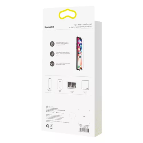 iPhone XI 6.5/ XS MAX Baseus Rigid-edge 3D kijelzővédő üvegfólia -6953156279346 8 kép