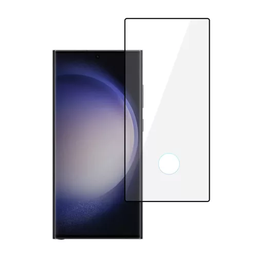 Full Glue 6D Üvegfólia SAMSUNG GALAXY S23 ULTRA BLACK (lyukkal a sca-5900217035718 2 kép