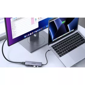 Multifunkciós HUB 5 az 1-ben USB-C - HDMI 1.4 / 3 x USB-A / USB-C PD -6941876215966 2 kép