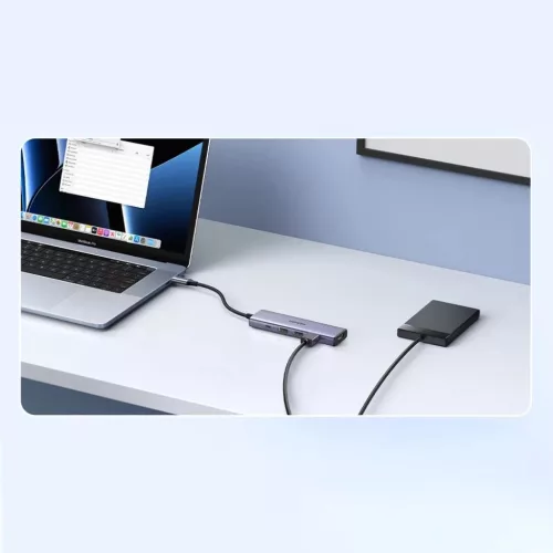 Multifunkciós HUB 5 az 1-ben USB-C - HDMI 1.4 / 3 x USB-A / USB-C PD -6941876215966 4 kép