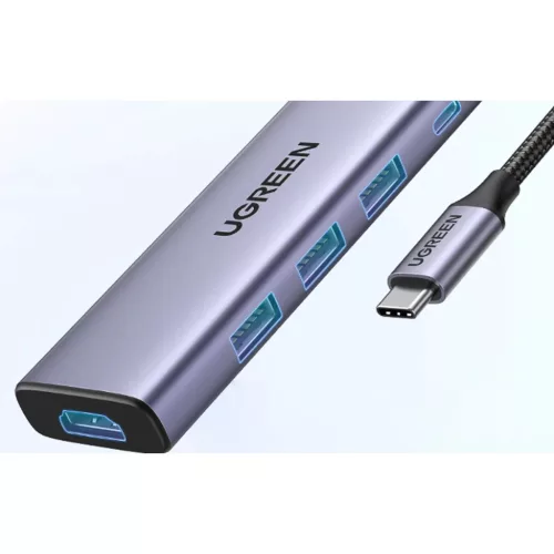 Multifunkciós HUB 5 az 1-ben USB-C - HDMI 1.4 / 3 x USB-A / USB-C PD -6941876215966 6 kép