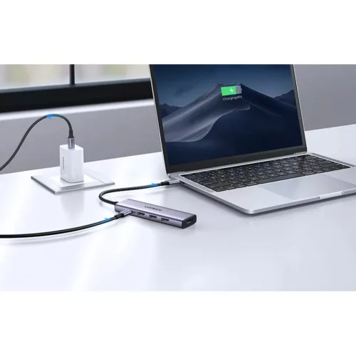 Multifunkciós HUB 5 az 1-ben USB-C - HDMI 1.4 / 3 x USB-A / USB-C PD -6941876215966 9 kép