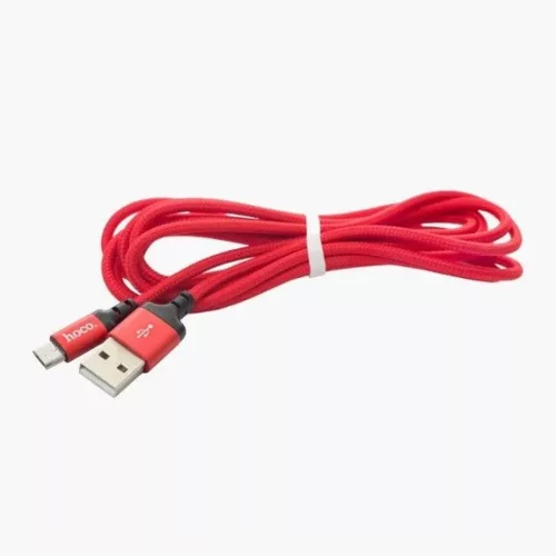 Hoco Micro USB X14 speed  2m  kábel piros/fekete-6957531062912 3 kép
