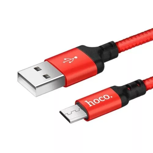 Hoco Micro USB X14 speed  2m  kábel piros/fekete-6957531062912 4 kép
