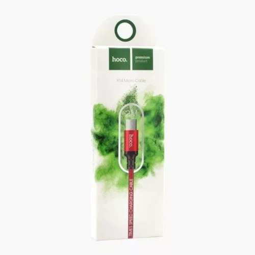 Hoco Micro USB X14 speed  2m  kábel piros/fekete-6957531062912 5 kép