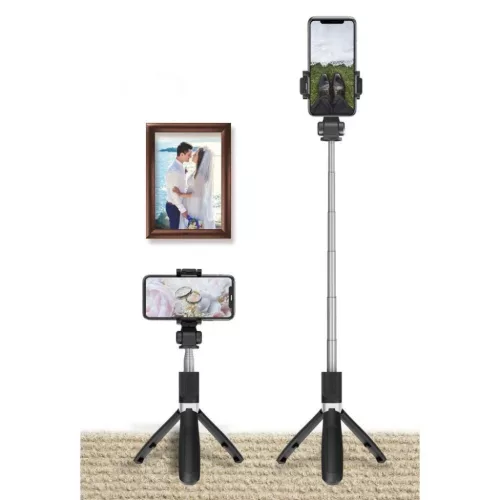 Tech-Protect L01S Bluetooth szelfibot állvánnyal 70cm - fekete-0795787711484 5 kép