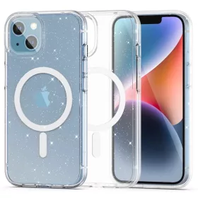   Tech-Protect FlexAir Hybrid MagSafe tok iPhone 13 / 14 - átlátszó és csillámos