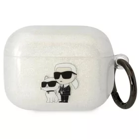Karl Lagerfeld KLAPHNKCTGT Airpods Pro tok átlátszó csillámos Karl-3666339088118 1 kép