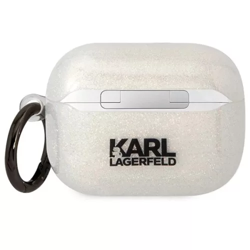Karl Lagerfeld KLAPHNKCTGT Airpods Pro tok átlátszó csillámos Karl-3666339088118 2 kép