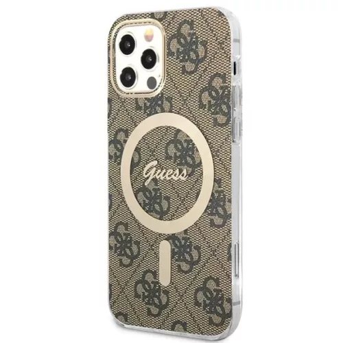 Guess GUBPP12MH4EACSW tok+ töltő iPhone 12/12 Pro barna/barna kemén-3666339102852 2 kép
