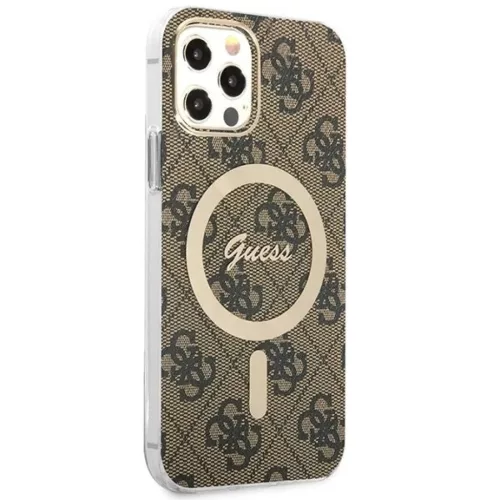 Guess GUBPP12MH4EACSW tok+ töltő iPhone 12/12 Pro barna/barna kemén-3666339102852 4 kép
