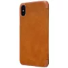 Nillkin Qin bőr fliptok iPhone 11 Pro MAX barna-6902048184480 3 kép