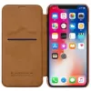 Nillkin Qin bőr fliptok iPhone 11 Pro MAX barna-6902048184480 5 kép