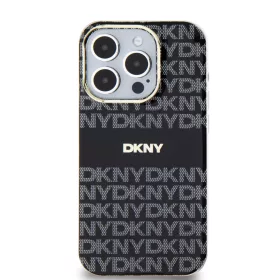 DKNY PC/TPU Repeat Pattern Tonal Stripe Magsafe tok iPhone 13 Pro Blac-3666339268039 2 kép