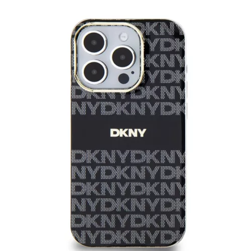 DKNY PC/TPU Repeat Pattern Tonal Stripe Magsafe tok iPhone 13 Pro Blac-3666339268039 2 kép