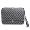  13/14" Fekete DKNY PU Bőr Kockás Mintás és Csíkos Laptop Táska-3666339271237 1 kép