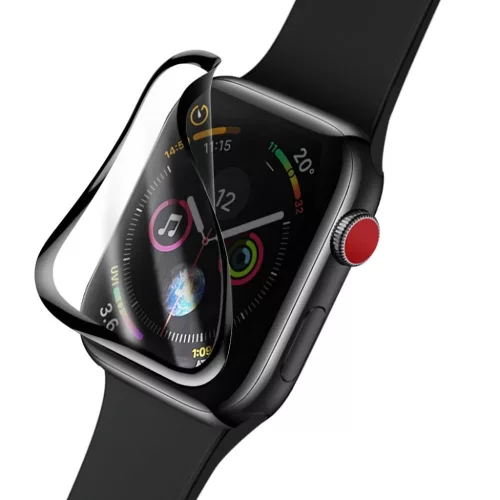 Baseus 0.2 mm ívelt kijelzővédő fólia Apple Watch 4 44 mm (SGAPWA-6953156297678 7 kép