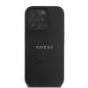  iPhone 16 Pro Fekete Guess PU Grained Classic Logo MagSafe tok-3666339303525 2 kép