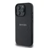  iPhone 16 Pro Fekete Guess PU Grained Classic Logo MagSafe tok-3666339303525 3 kép