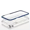 Clear 3 az 1-ben tok iPhone 11 Pro Max kék keret zselés tok-9145576242315 5 kép