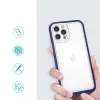 Clear 3 az 1-ben tok iPhone 12 Pro Max-hoz kék keretes gél tok-9145576242438 2 kép