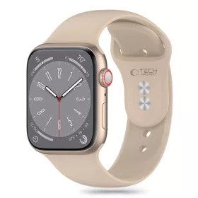   Tech-Protect Szilikon Szíj Apple Watch 4 / 5 / 6 / 7 / 8 / 9 / 10 / 11 / SE / Ultra 1 / 2 / 3 / 4 (42 / 44 / 45 / 49 mm) - Barna