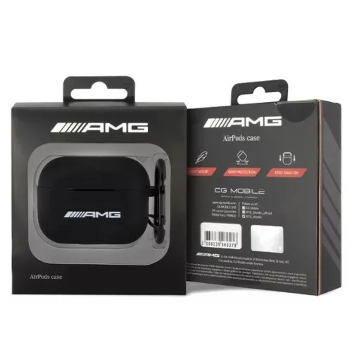 Original AMG szilikon tok fehér logóval AMAP2RBK AirPods Pro 2-höz -3666339146054 4 kép