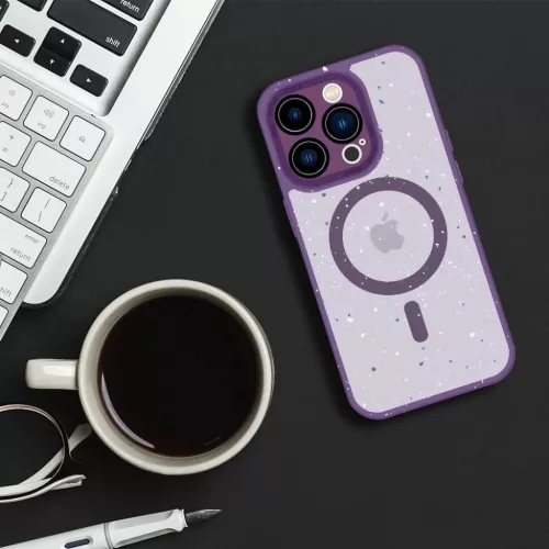 Tel Protect Mágneses Pöttyözött Matt Tok iPhone 11 Pro Lila-5900217988267 5 kép