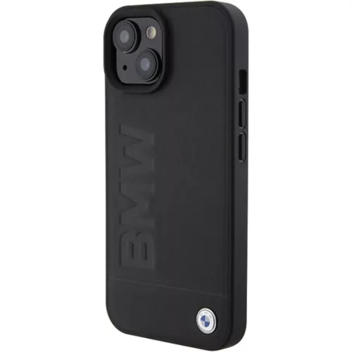  iPhone 15 Fekete Original Case BMW Leather Hot Stamp BMHCP15SSLLBK to-3666339170813 2 kép