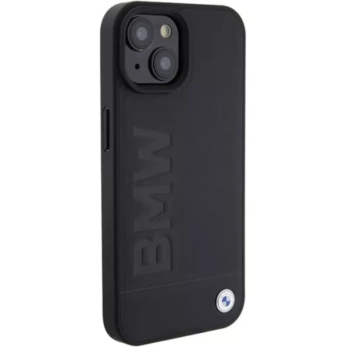  iPhone 15 Fekete Original Case BMW Leather Hot Stamp BMHCP15SSLLBK to-3666339170813 4 kép