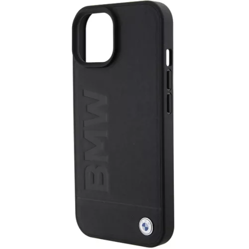  iPhone 15 Fekete Original Case BMW Leather Hot Stamp BMHCP15SSLLBK to-3666339170813 6 kép