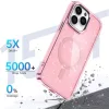 Glitter tok MagSafe iPhone 16 Pro Max-hoz - pink csillámporos-5907769363962 2 kép