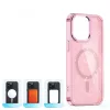 Glitter tok MagSafe iPhone 16 Pro Max-hoz - pink csillámporos-5907769363962 5 kép