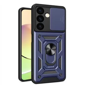   Hybrid Armor Camshield páncélozott tok Samsung Galaxy A15 kamerafedéllel - kék