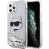 Karl Lagerfeld KLHCP12MLNHCCS iPhone 12/ 12 Pro 6.1" silver/silver hardcase Glitter Choupette Head