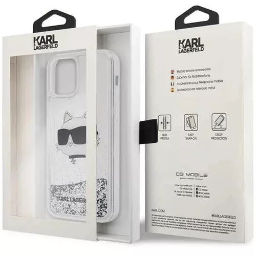 Karl Lagerfeld KLHCP12MLNHCCS iPhone 12/ 12 Pro 6.1" silver/silve-3666339119058 8 kép