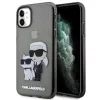 Karl Lagerfeld KLHCN61HNKCTGK iPhone 11 6.1" fekete/fekete keménytok Karl & Choupette