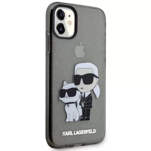 Karl Lagerfeld KLHCN61HNKCTGK iPhone 11 6.1" fekete/fekete keménytok -3666339119003 4 kép