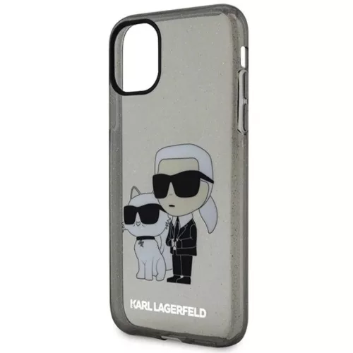 Karl Lagerfeld KLHCN61HNKCTGK iPhone 11 6.1" fekete/fekete keménytok -3666339119003 6 kép