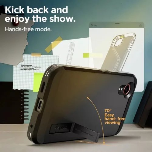  Samsung Galaxy XCover 7 fekete SPIGEN Tough Armor tok-8809971224178 9 kép