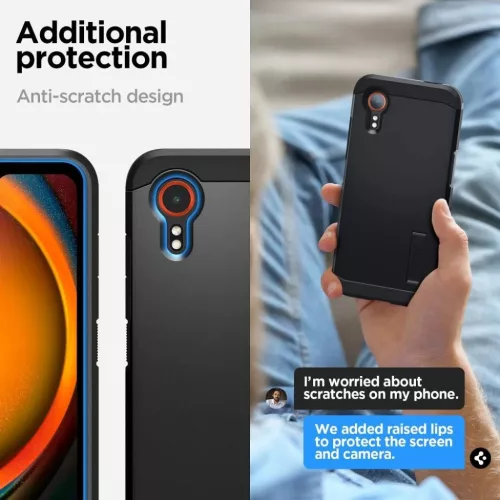  Samsung Galaxy XCover 7 fekete SPIGEN Tough Armor tok-8809971224178 10 kép