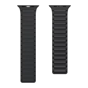 Szilikon mágneses hurok Apple Watch 42/44/45/49 2-es dizájn fekete-5900217439073 2 kép
