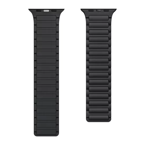 Szilikon mágneses hurok Apple Watch 42/44/45/49 2-es dizájn fekete-5900217439073 2 kép