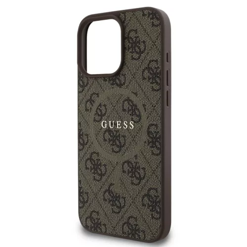  iPhone 16 Pro Max Barna Guess PU Leather 4G Colored Ring MagSafe tok-3666339327279 4 kép