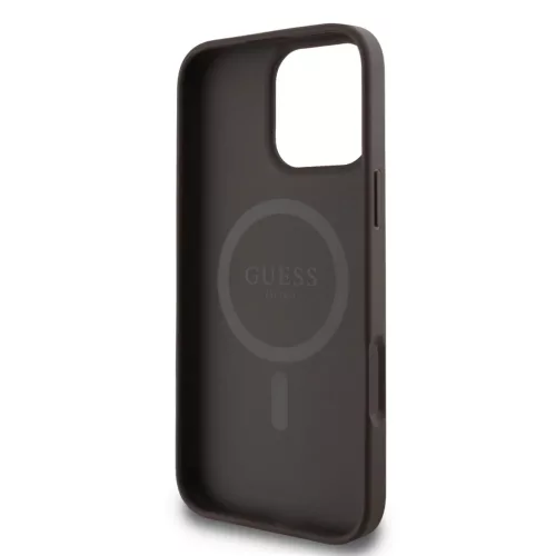  iPhone 16 Pro Max Barna Guess PU Leather 4G Colored Ring MagSafe tok-3666339327279 5 kép