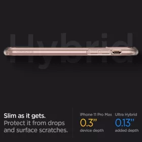 iPhone 11 Pro Rose Crystal Spigen Ultra Hybrid tok-8809685622833 2 kép