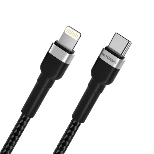 Wozinsky WNBCL2 Lightning / USB-C PD 30W kábel 2 m - fekete-5907769308765 4 kép