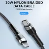 Wozinsky WNBCL2 Lightning / USB-C PD 30W kábel 2 m - fekete-5907769308765 6 kép