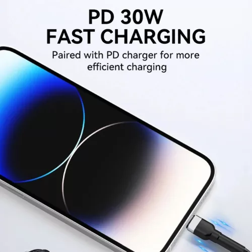 Wozinsky WNBCL2 Lightning / USB-C PD 30W kábel 2 m - fekete-5907769308765 7 kép